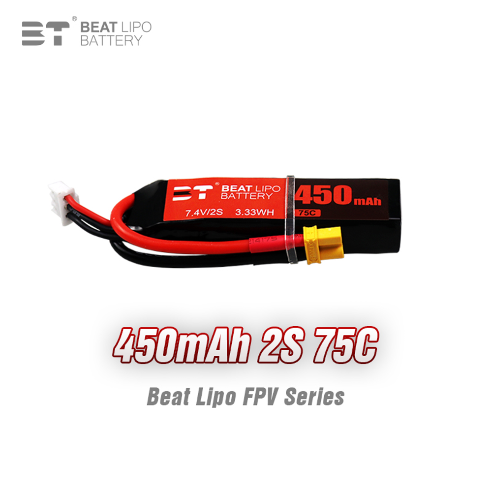 BEAT 2S 7.4V 450mAh 75C LiPo B - Drone Battery Li-Ion review and price