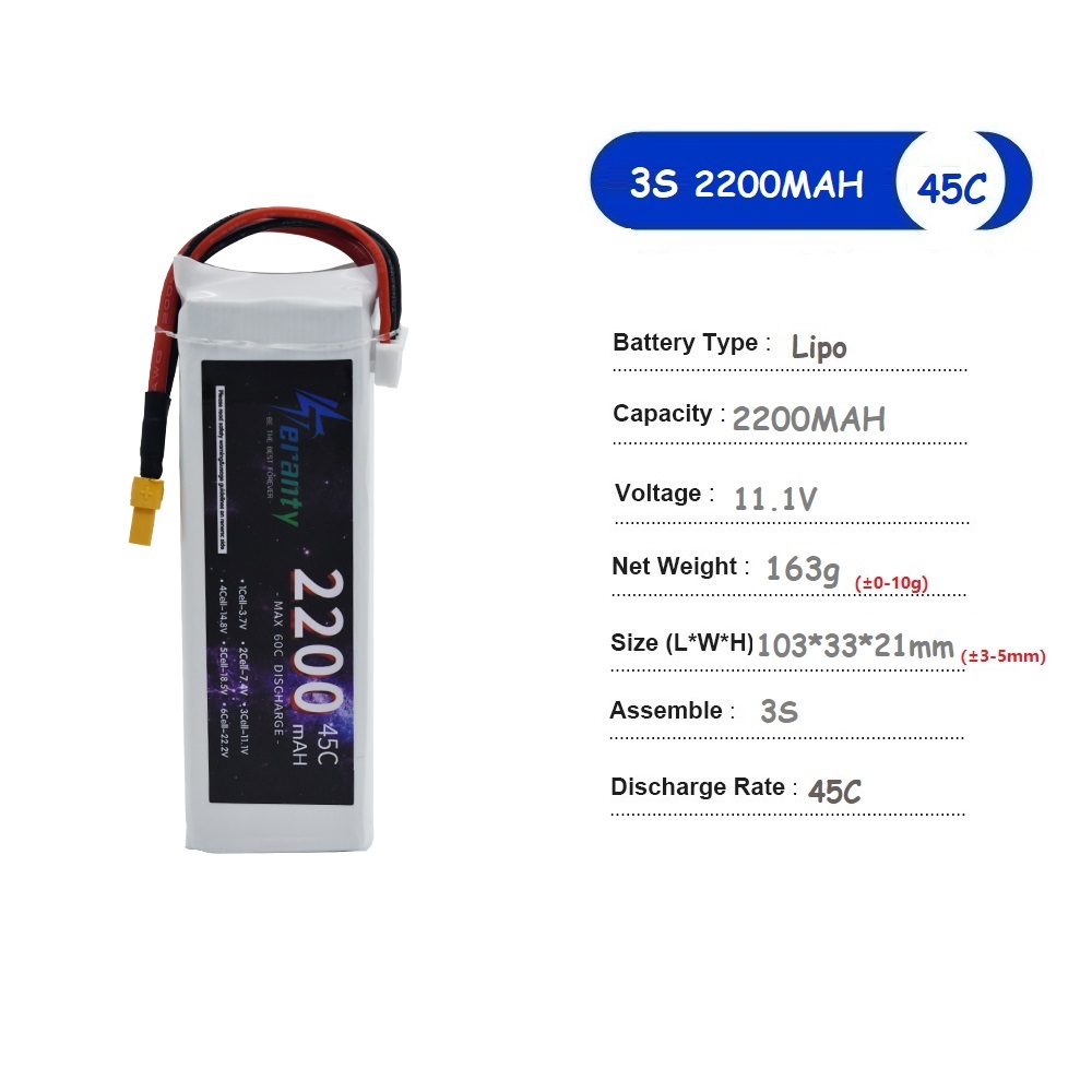 3S 11.1V Lipo Battery Deans XT - Drone Battery 4S review and price